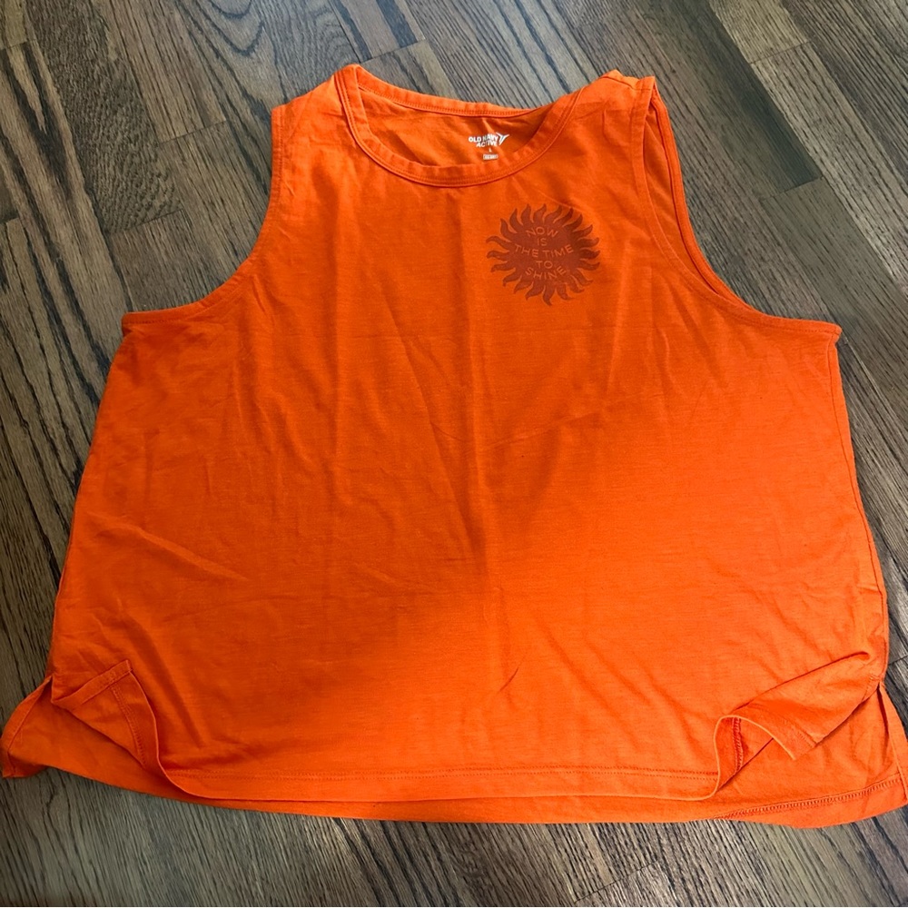 Orange Old Navy Active Tank